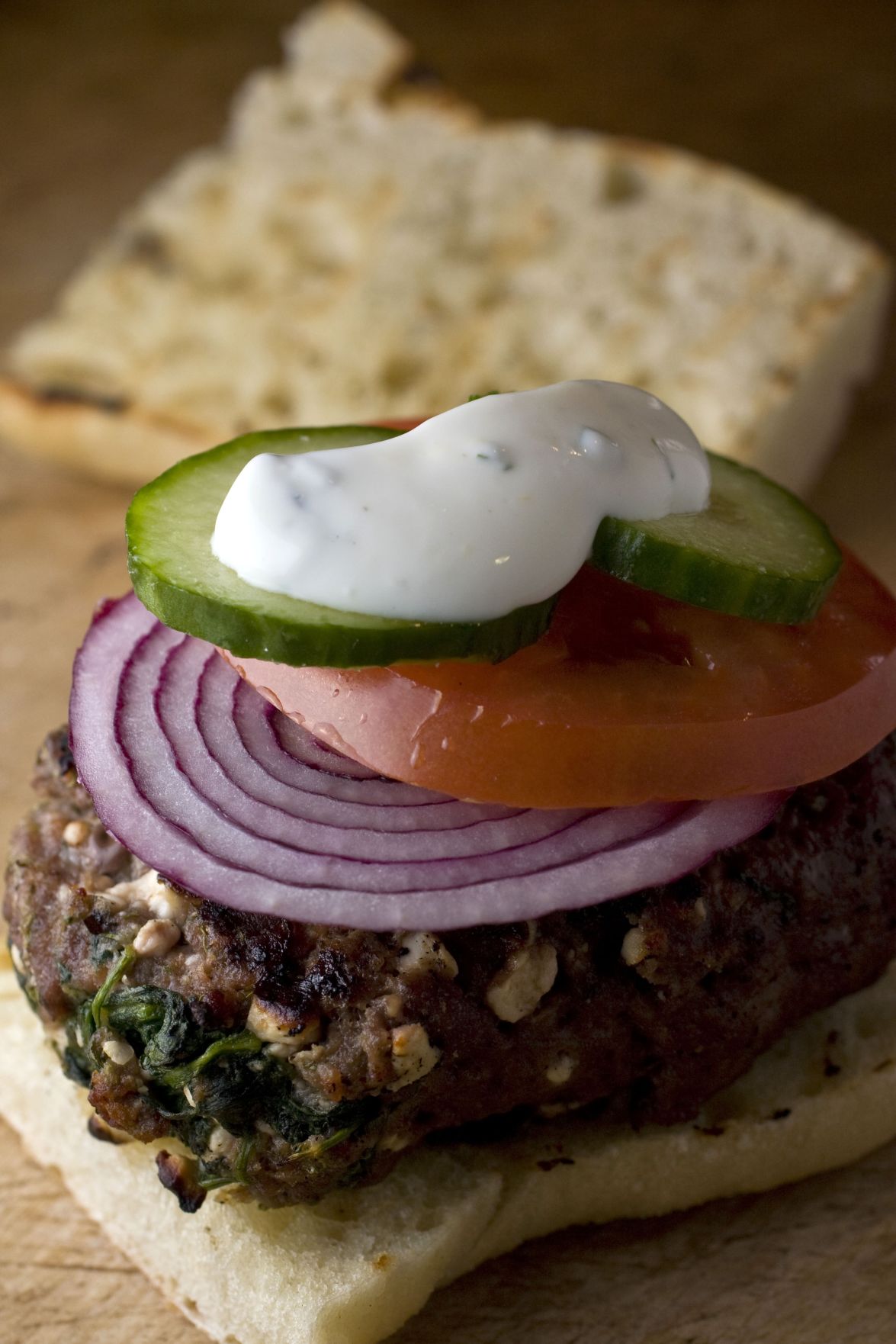 Montana: Bison burger with huckleberry BBQ sauce